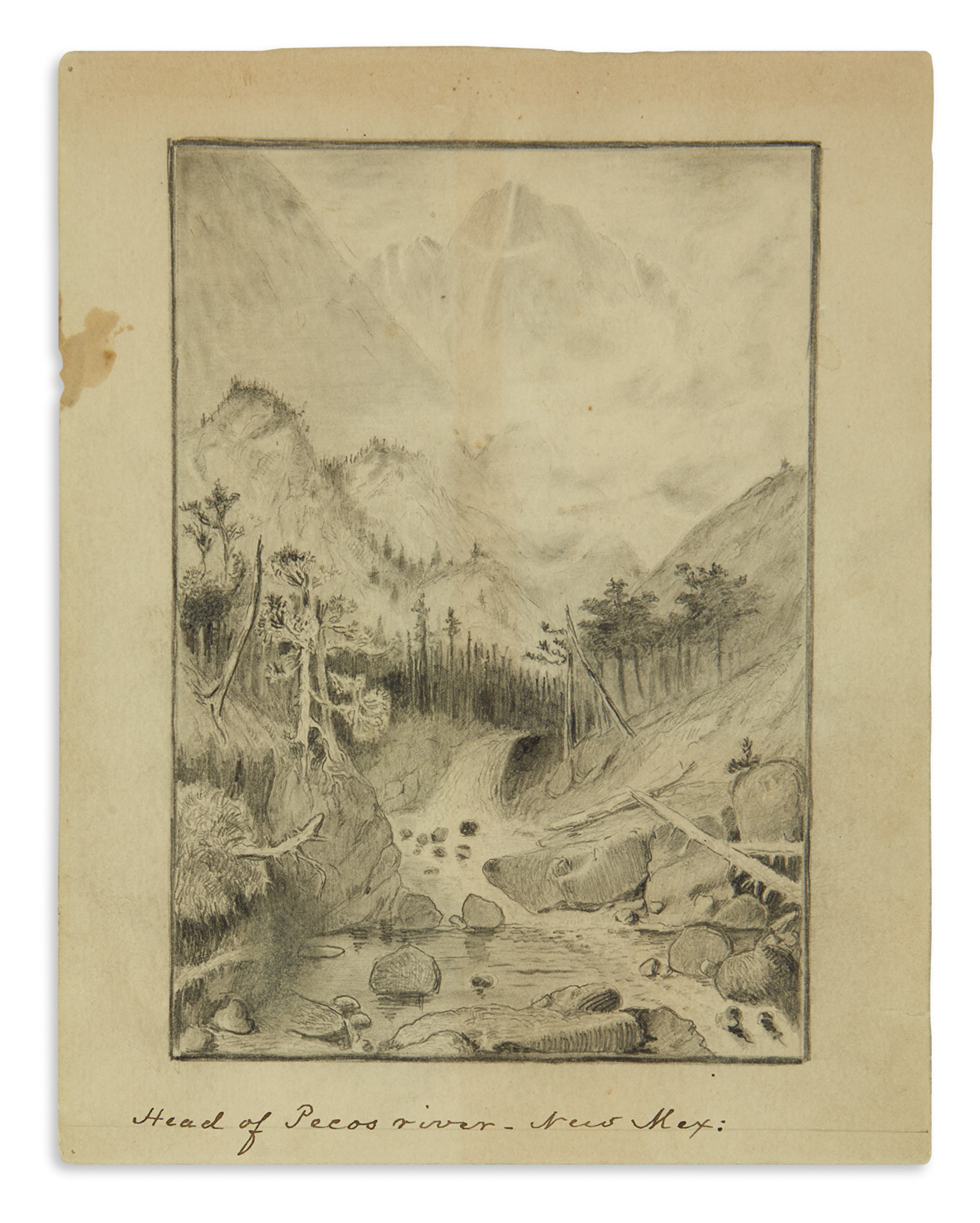 (WEST.) Porter, William Sydney, a.k.a. O. Henry. Drawings made to illustrate a lost mining memoir, long before his fame as an author.